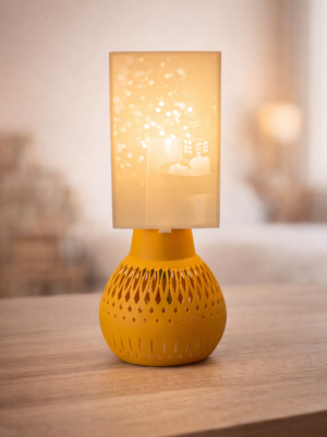 Egyedi, négyzetes, fényképes lámpa