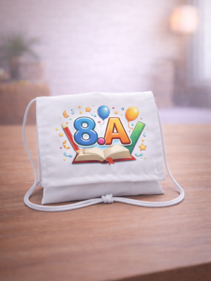 Ballagási tarisznya – egyedi felirattal, képpel